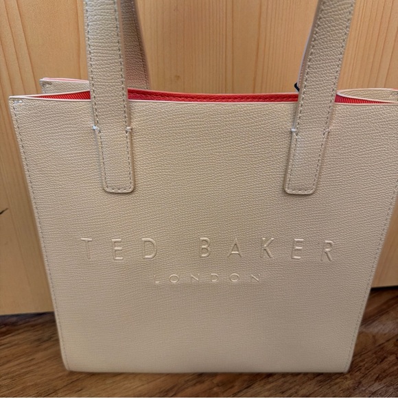 Ted Baker London THE ICON 10”x10” Cream Color Tote NWT - Picture 3 of 13